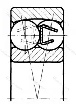 Модификация подшипника 6-1608 размер 40x90x33