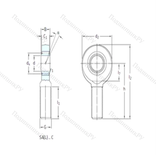 Подшипник скольжения сферический SA 25C