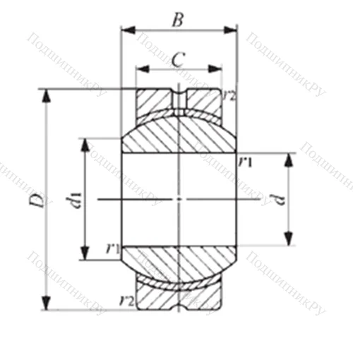 Подшипник скольжения сферический PB 5