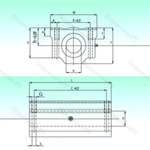 Подшипник шариковый линейный SCW 30-UU AS от производителя  NBS