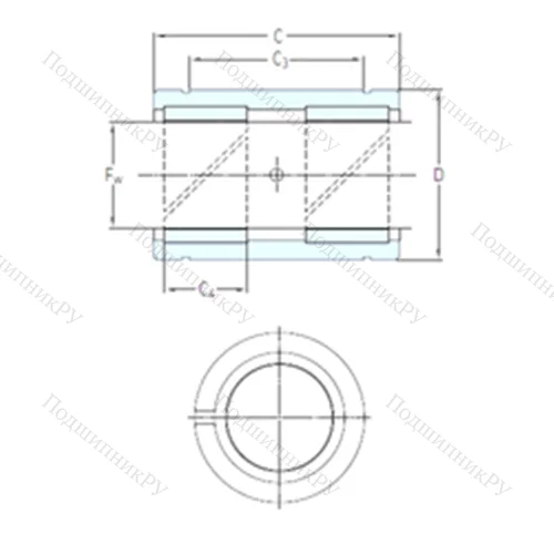 Подшипник скольжения линейный LPAR 8