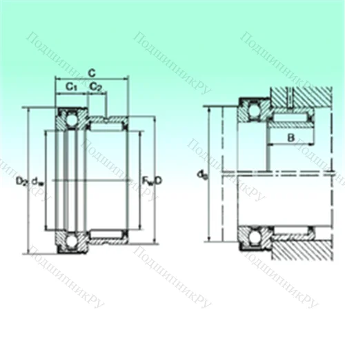 Подшипник комбинированный NKX 50 Z