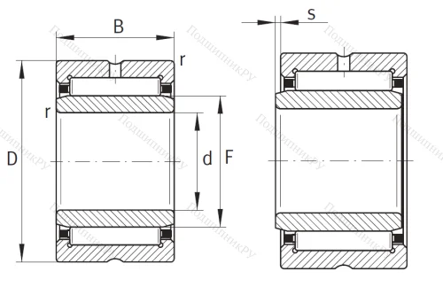 Игольчатый подшипник NA 4905 XL