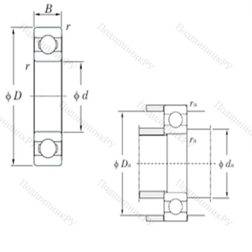 Подшипник шариковый радиальный
