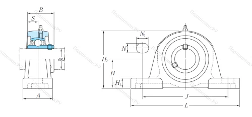 Подшипниковый узел UCP 205 J в Магнитогорске