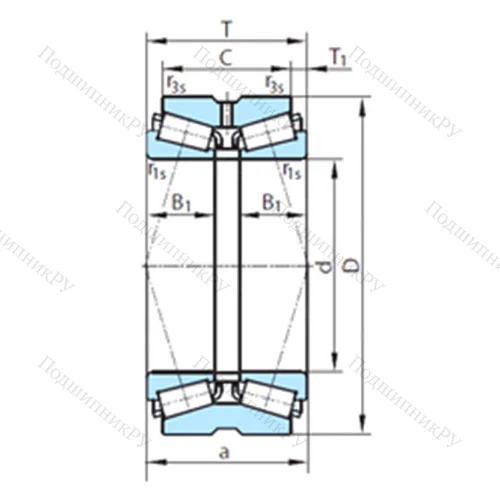 Подшипник роликовый радиально-упорный  69-202