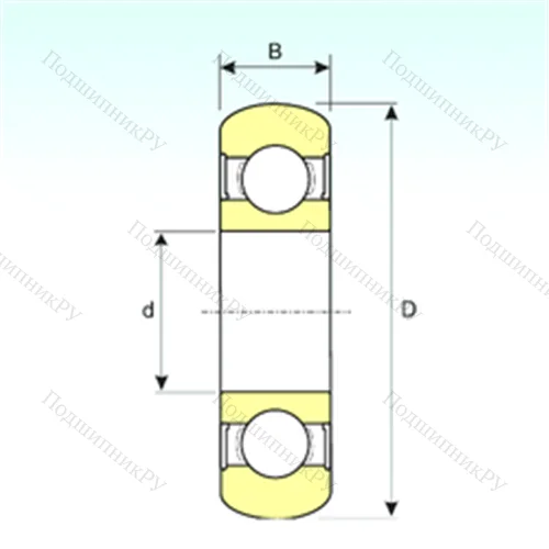 Подшипник шариковый радиальный 6211-2RS BOMB