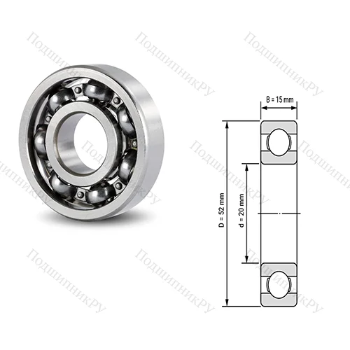 Подшипник шариковый радиальный PC 306200113CS