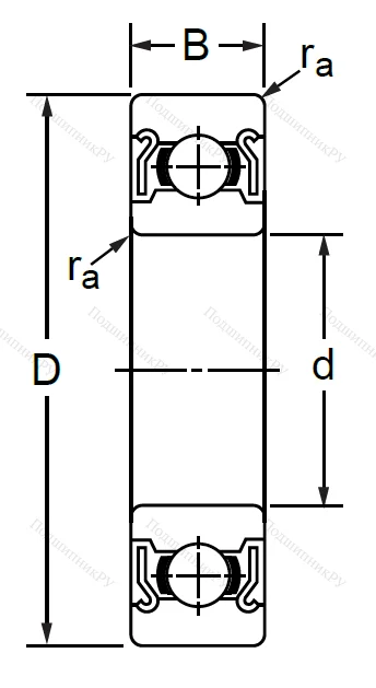 Миниатюрный шариковый подшипник 80018 (608 ZZ) XSOQLYR92X