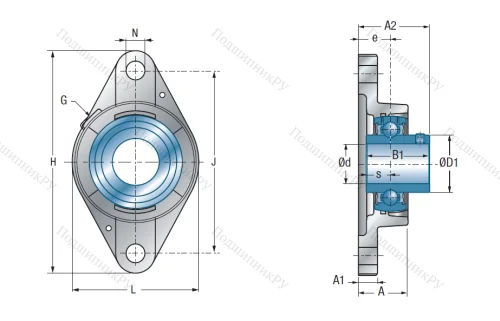 Подшипниковый узел UCFLE 211 в Магнитогорске