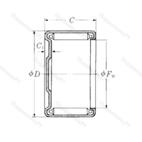 Подшипник игольчатый радиальный MJ-14161