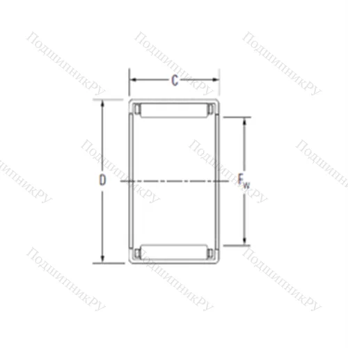 Подшипник игольчатый радиальный JP-2 1/2 3F