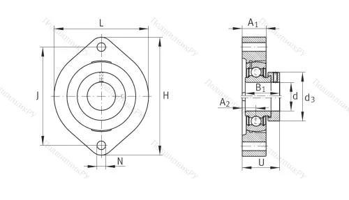 Подшипниковый узел FLCTE 15 XL в Магнитогорске