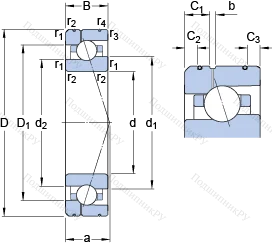 Подшипник 7020 CE/HCP 4AL 1