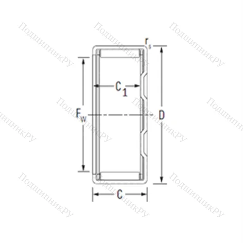 Подшипник игольчатый радиальный