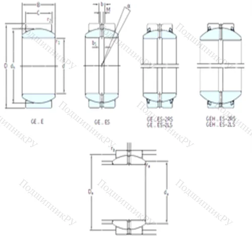 Подшипник скольжения сферический GEH 40ES-2LS