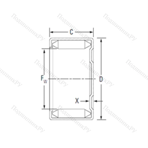 Подшипник игольчатый радиальный M 28161