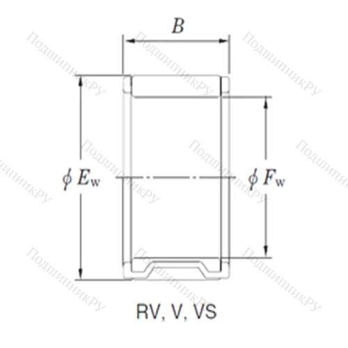 Подшипник игольчатый радиальный RV 203015