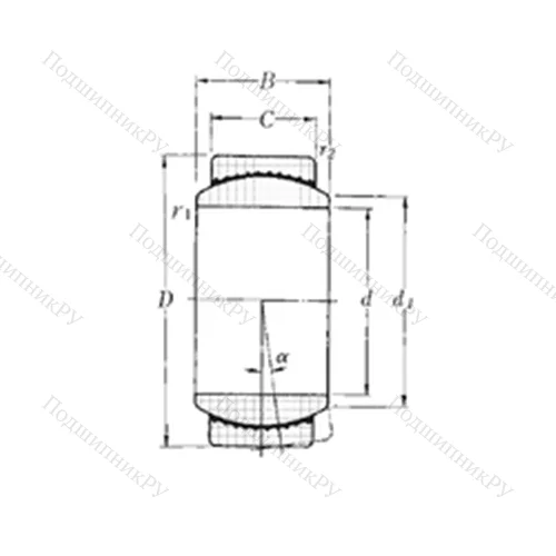 Подшипник скольжения сферический SAR 4-30