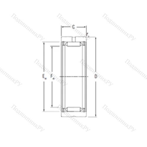 Подшипник игольчатый радиальный RNA 1070
