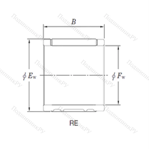 Подшипник игольчатый радиальный RE 121612AL 1