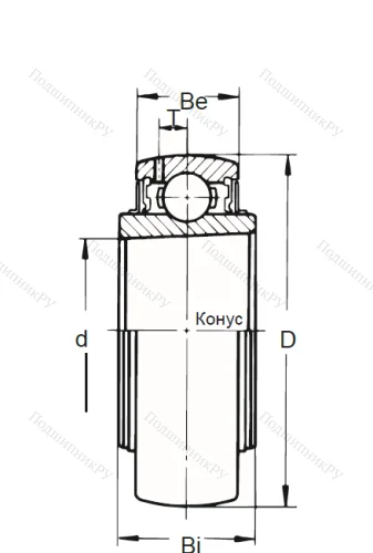 Корпусный подшипник UK 205 в Магнитогорске