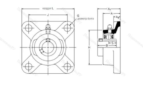 Подшипниковый узел MSF 75 в Магнитогорске