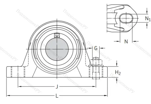 Подшипниковый корпус SYK 506 в Магнитогорске