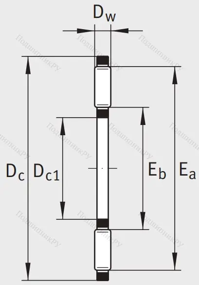 Игольчатый подшипник подшипник AXK 5070 A/0-10