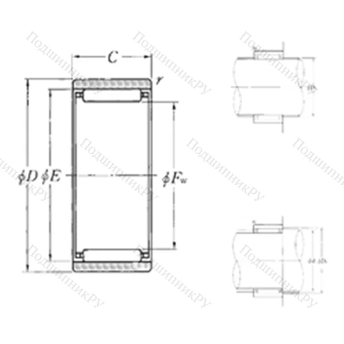 Подшипник игольчатый радиальный RNAO-20?28?13
