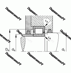 Подшипник NJ 230-E-M 1