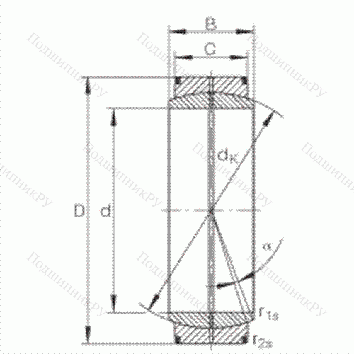 Подшипник шарнирный GE 530-DO