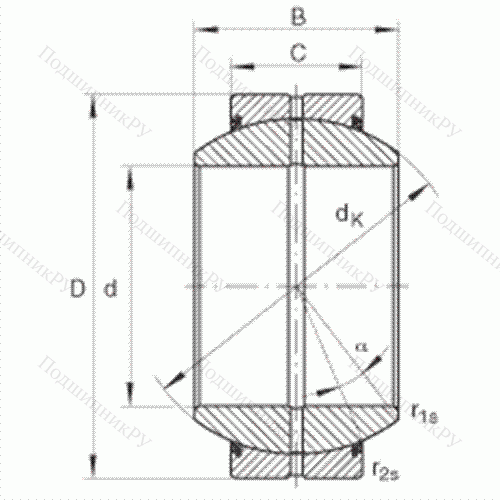 Подшипник шарнирный GE 15-FO-2RS