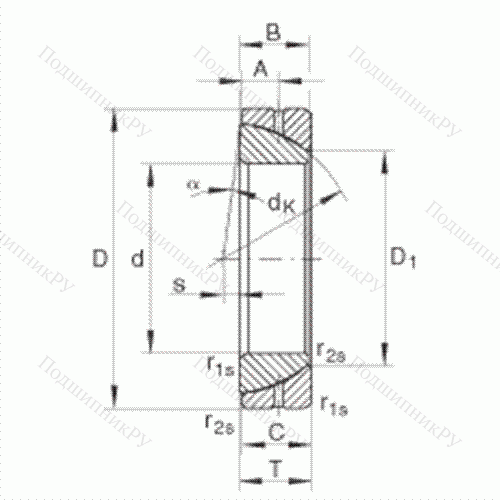 Подшипник шарнирный GE 30-SX