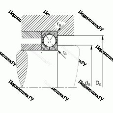 Подшипник QJ 212-TVP