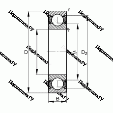 Подшипник S 6001-2RSR